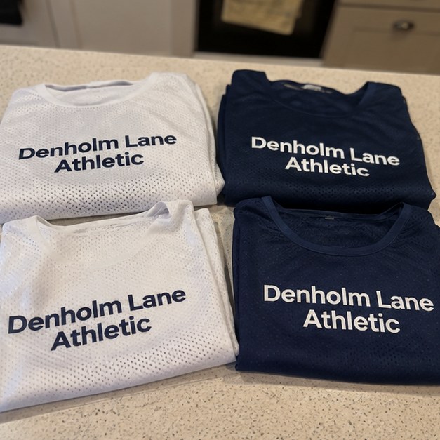 Custom pinnies — customer photo